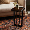 Giselle Amber Cast Glass End Table | ready to ship!
