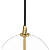 Glass Burnished Brass Clear Glass Globe Medium Pendant | ready to ship!