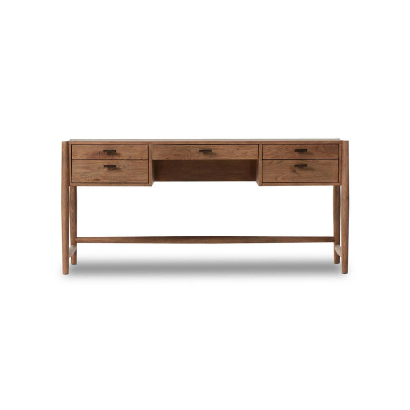 Glenview Weathered Oak Veneer Desk | ready to ship!