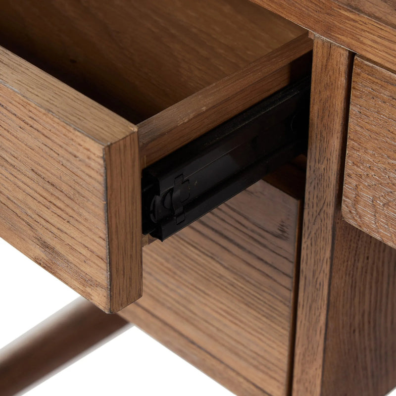 Glenview Weathered Oak Veneer Desk | ready to ship!