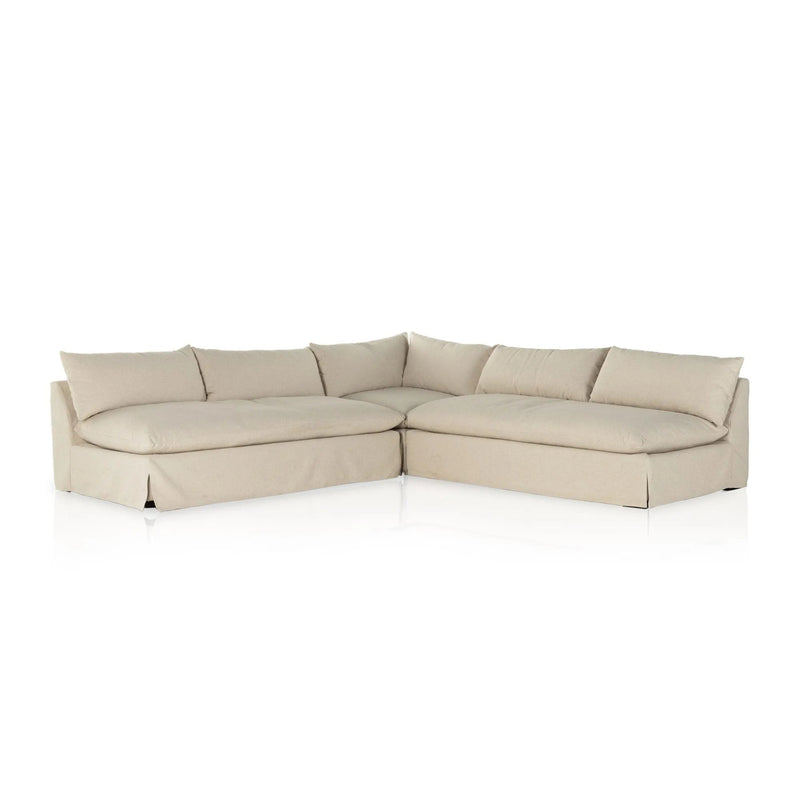 Grant Natural Slipcover Sectional | ready to ship!