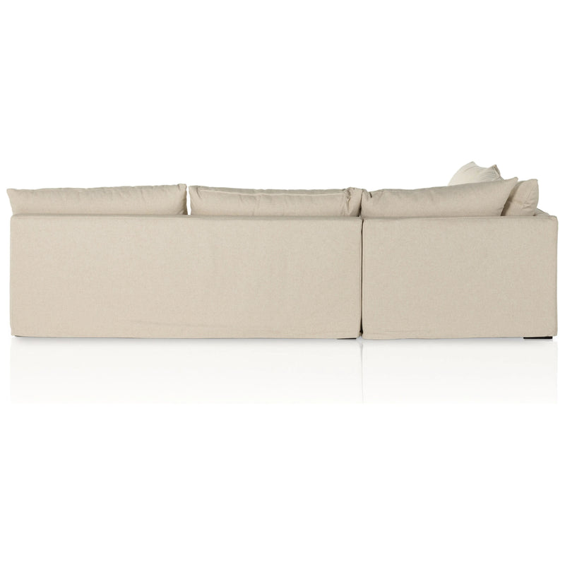 Grant Natural Slipcover Sectional | ready to ship!