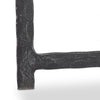Hammered Charcoal Marble Iron End Table | ready to ship!