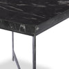 Hammered Charcoal Marble Iron End Table | ready to ship!