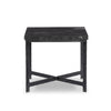Hammered Charcoal Marble Iron End Table | ready to ship!