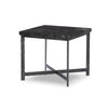 Hammered Charcoal Marble Iron End Table | ready to ship!