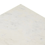 Hammered White Marble Iron Coffee Table | shipping 6/25/2025