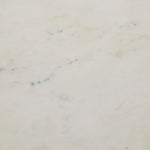 Hammered White Marble Iron Coffee Table | shipping 6/25/2025