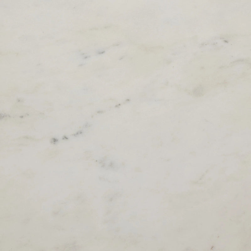 Hammered White Marble Iron Coffee Table | shipping 6/25/2025
