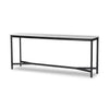 Hammered White Marble Iron Console Table | shipping 7/27/2025