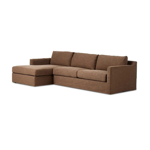 Hampton Antwerp Cafe 2-Piece Left Chaise Slipcover Sectional | ready to ship!