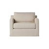 Hampton Creme Slipcover Swivel Chair | ready to ship!
