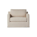 Hampton Creme Slipcover Swivel Chair | ready to ship!