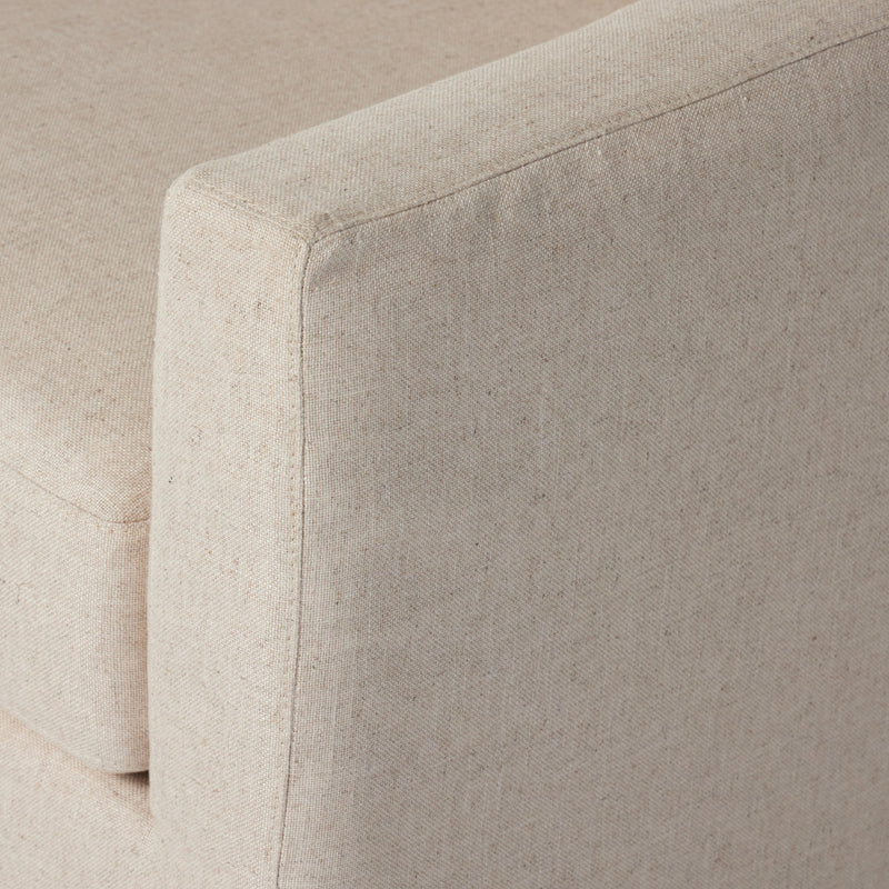 Hampton Creme Slipcover Swivel Chair | ready to ship!