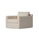 Hampton Creme Slipcover Swivel Chair | ready to ship!