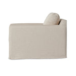 Hampton Creme Slipcover Swivel Chair | ready to ship!