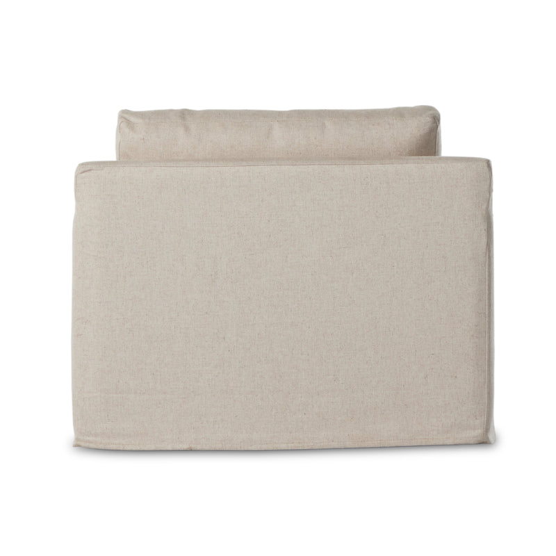 Hampton Creme Slipcover Swivel Chair | ready to ship!