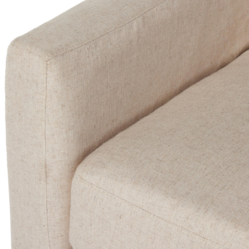 Hampton Creme Slipcover Swivel Chair | ready to ship!