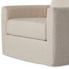 Hampton Creme Slipcover Swivel Chair | ready to ship!