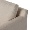 Hampton Creme Slipcover Swivel Chair | ready to ship!