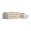 Hampton Evere Creme 2-Piece Right Chaise Slipcover Sectional | shipping 6/12/2025