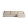 Hampton Evere Creme 2-Piece Right Chaise Slipcover Sectional | shipping 6/12/2025