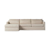 Hampton Evere Creme 2-Piece Left Chaise Slipcover Sectional | shipping 6/12/2025