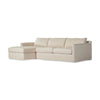 Hampton Evere Creme 2-Piece Left Chaise Slipcover Sectional | shipping 6/12/2025