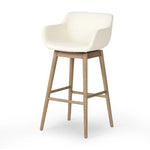 Hannah Kerbey Ivory Swivel Bar + Counter Stool