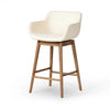 Hannah Kerbey Ivory Swivel Bar + Counter Stool