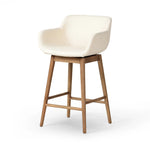 Hannah Kerbey Ivory Swivel Bar + Counter Stool