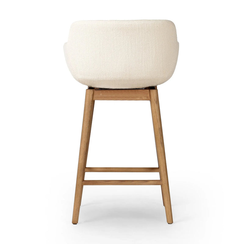 Hannah Kerbey Ivory Swivel Bar + Counter Stool