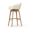 Hannah Kerbey Ivory Swivel Bar + Counter Stool