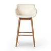 Hannah Kerbey Ivory Swivel Bar + Counter Stool