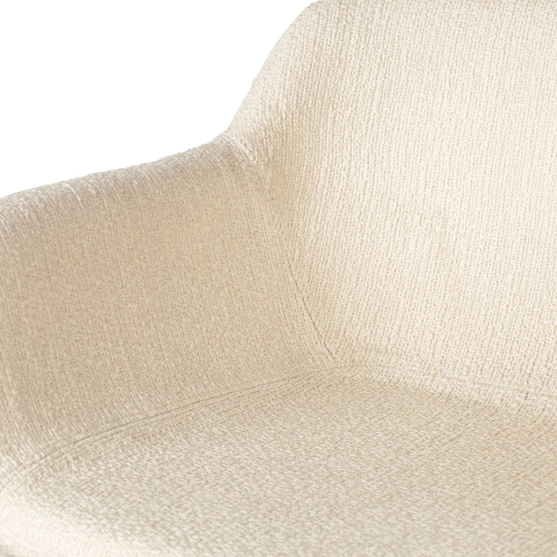Hannah Kerbey Ivory Swivel Bar + Counter Stool