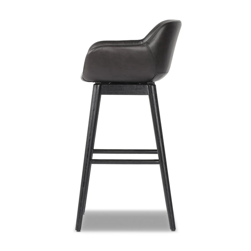 Hannah Sonoma Black Swivel Bar + Counter Stool