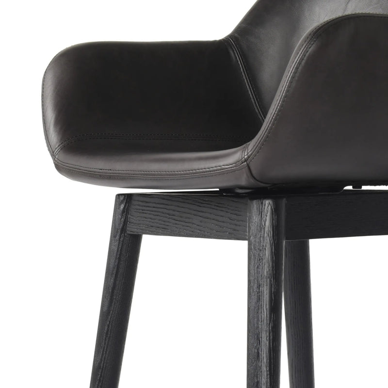 Hannah Sonoma Black Swivel Bar + Counter Stool
