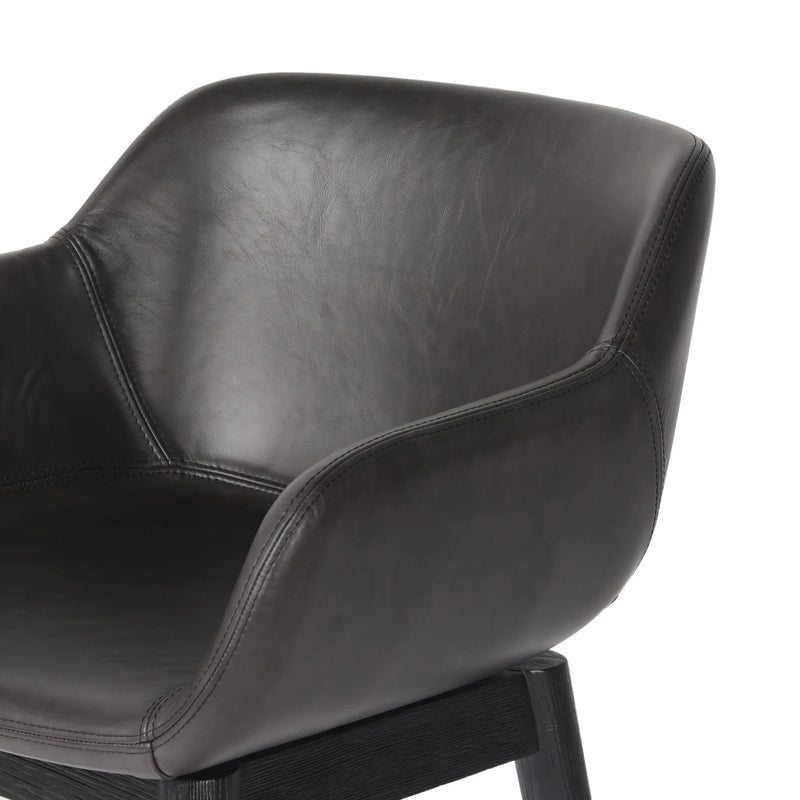 Hannah Sonoma Black Swivel Bar + Counter Stool