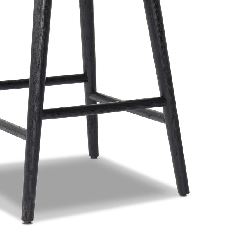Hannah Sonoma Black Swivel Bar + Counter Stool