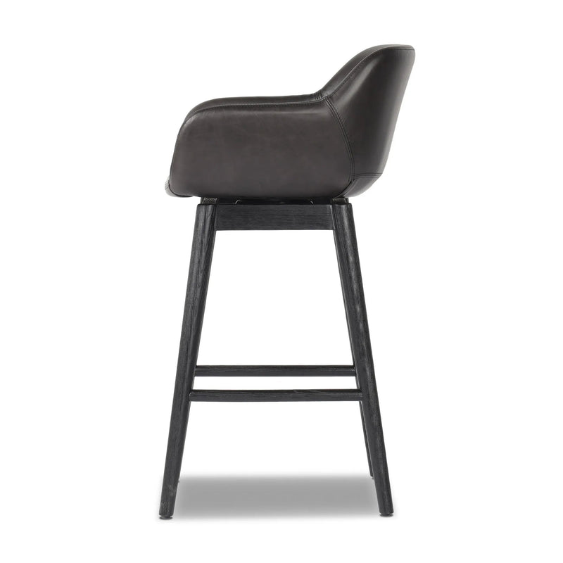 Hannah Sonoma Black Swivel Bar + Counter Stool
