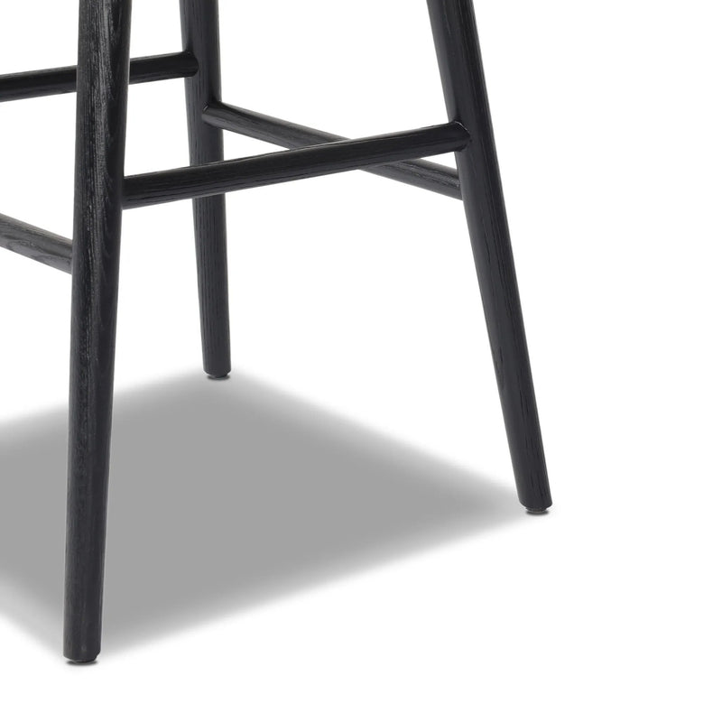 Hannah Sonoma Black Swivel Bar + Counter Stool