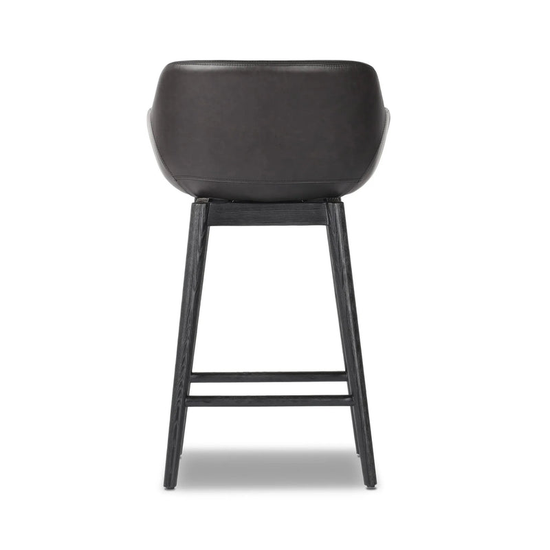 Hannah Sonoma Black Swivel Bar + Counter Stool