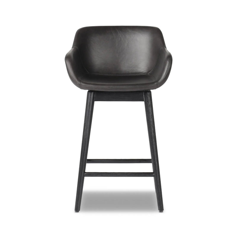 Hannah Sonoma Black Swivel Bar + Counter Stool