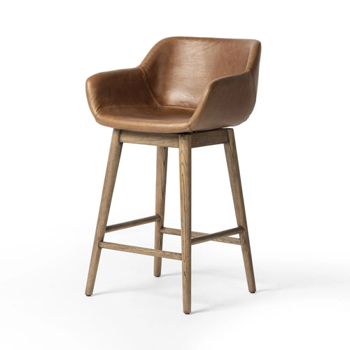 Hannah Sonoma Chestnut Swivel Counter Stool | ready to ship!