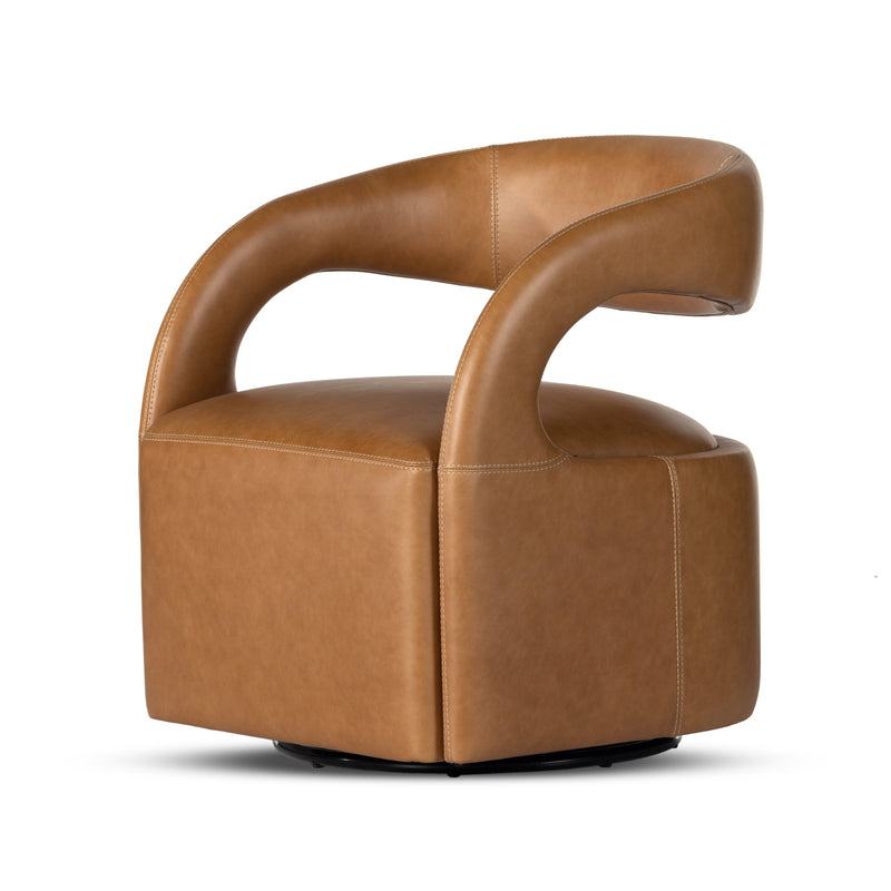 Hawkins Sonoma Butterscotch Swivel Chair | ready to ship!