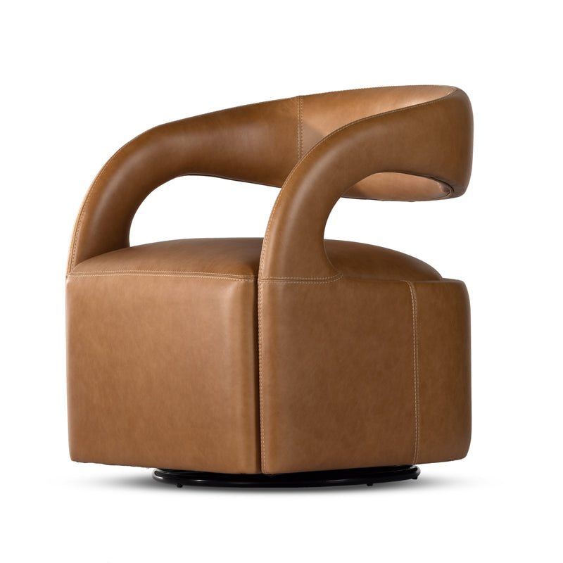 Hawkins Sonoma Butterscotch Swivel Chair | ready to ship!
