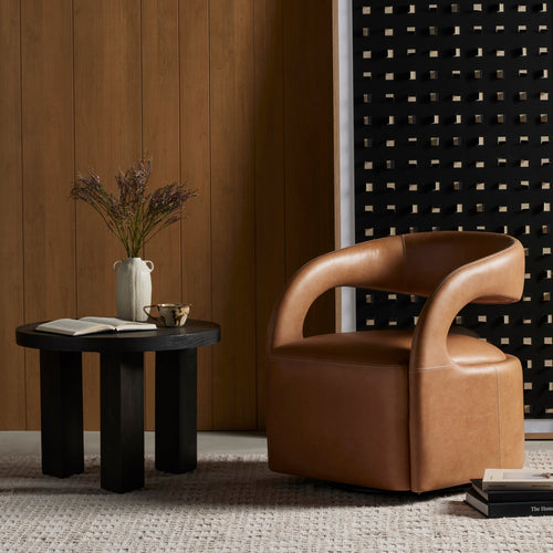 Hawkins Sonoma Butterscotch Swivel Chair | ready to ship!