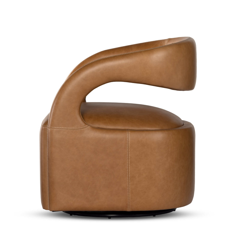 Hawkins Sonoma Butterscotch Swivel Chair | ready to ship!