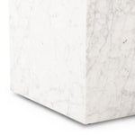 Reina Carrara Marble End Table | ready to ship!