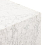 Reina Carrara Marble End Table | ready to ship!